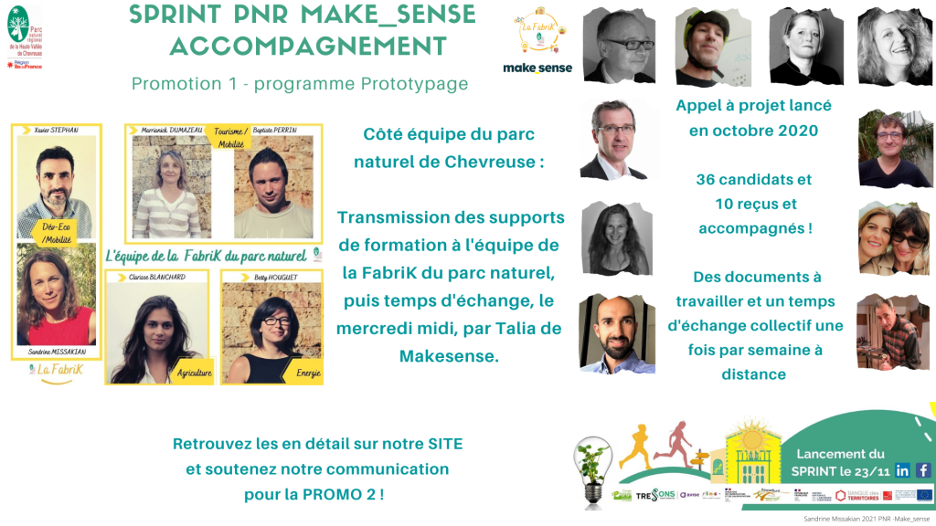 Explication de l'accompagnement sprint PNR Makesense de 2021