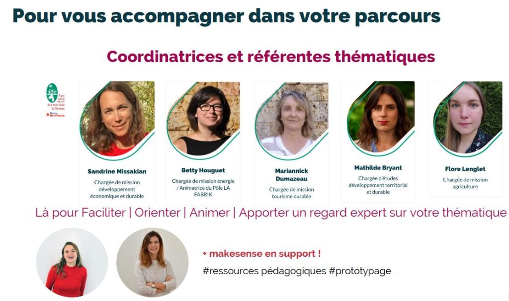 Equipe d'accompagnement PNR x MAKESENSE PROMO 2 