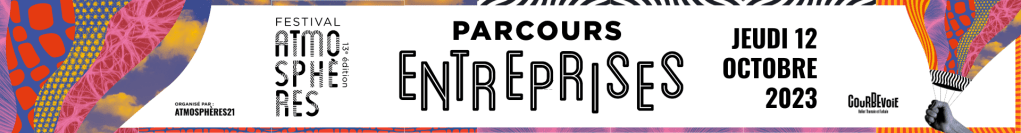 bannière du festival Atmospheres pour la partie parcours entreprises.
