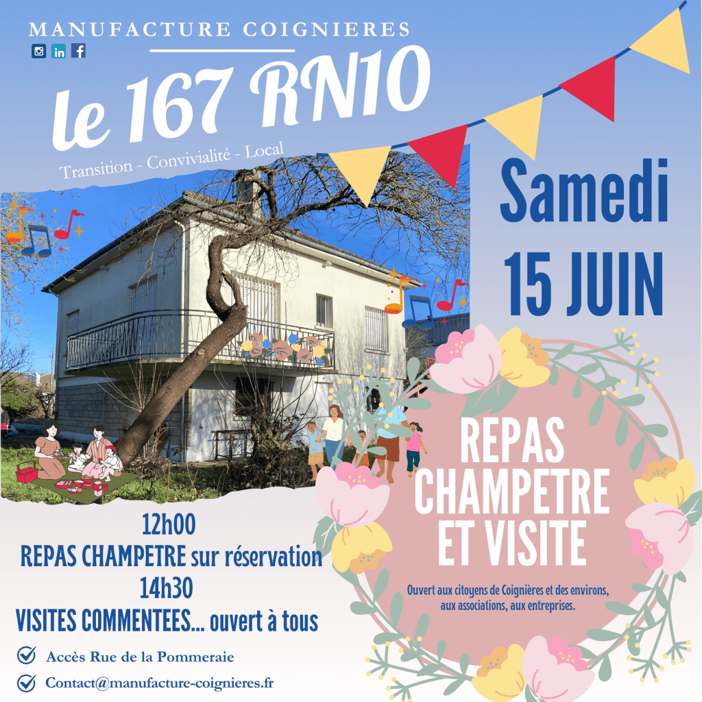 RDV le samedi 15 juin à partir de Midi à Coignières